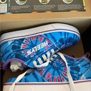 Heelys Kids Blue and Pink Tie-Dye Sneakers